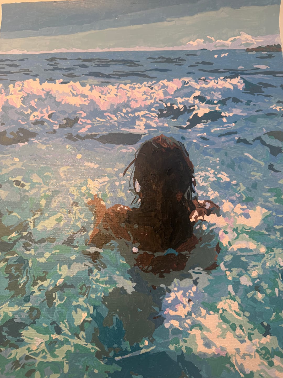Customer photo review of Sparkling Tide | Paint by Number