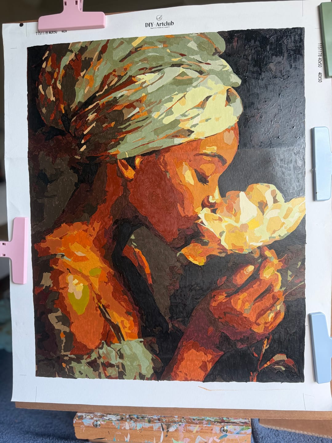Customer photo review of Silent Bloom | Paint by Number