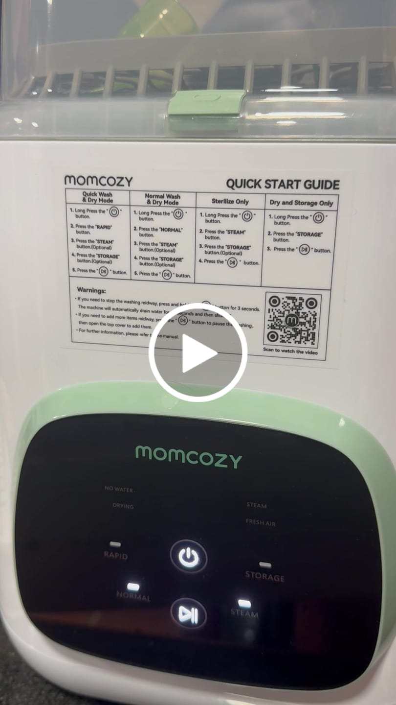Customer video review of Momcozy KleanPal Pro Baby Bottle Washer