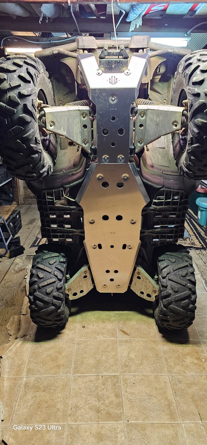Customer photo review of Frame Skid Plate Kit — Yamaha Kodiak 700 (2016+)