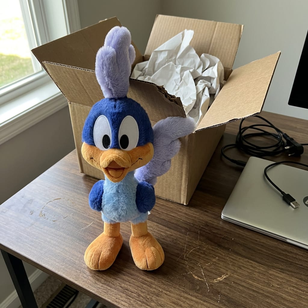 Customer photo review of Peluche que corre al agitarlo