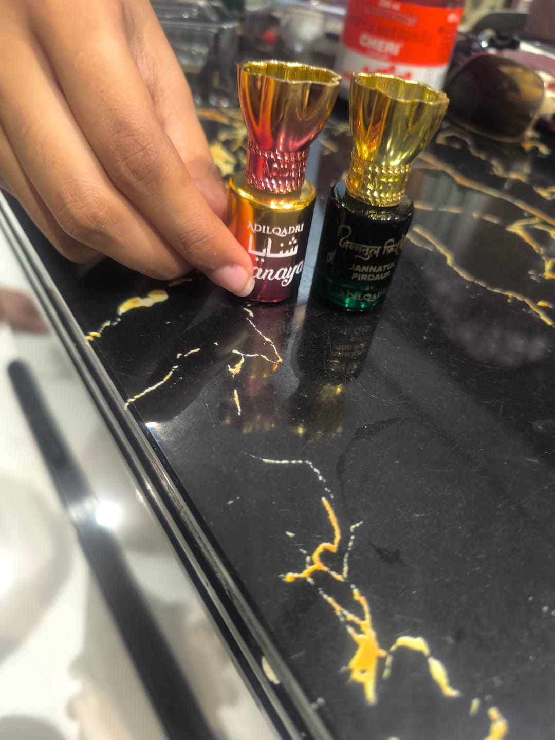 Customer photo review of Pack of 3 Jannatul Firdaus, Shanaya And Kasturi Attar 5.5 ML Each