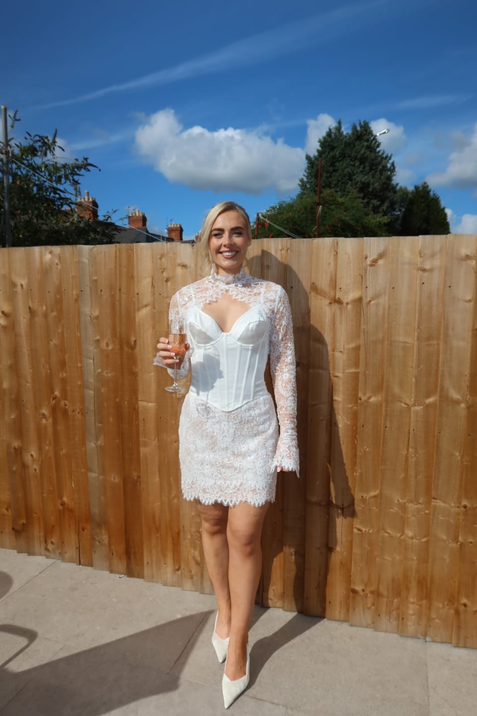 Customer photo review of FLORENCE LACE MINI SKIRT