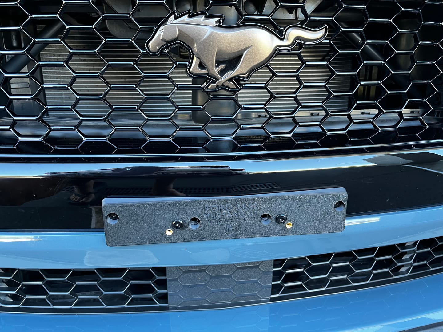 Customer photo review of [NSW] Front SL1 Slimline - 372mm (w) x 84mm - Number Plate Bracket