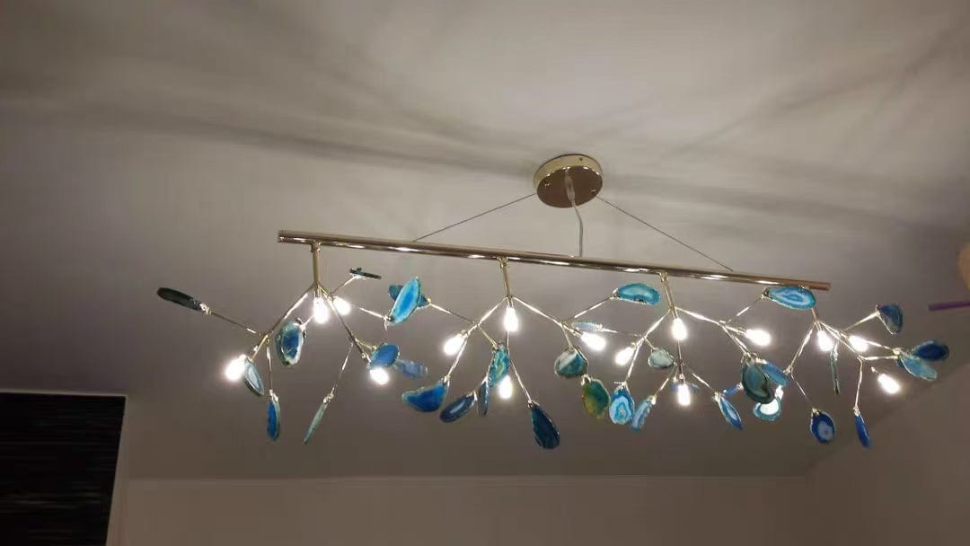 Customer photo review of Heracleum Colorful Agate Branch Chandelier