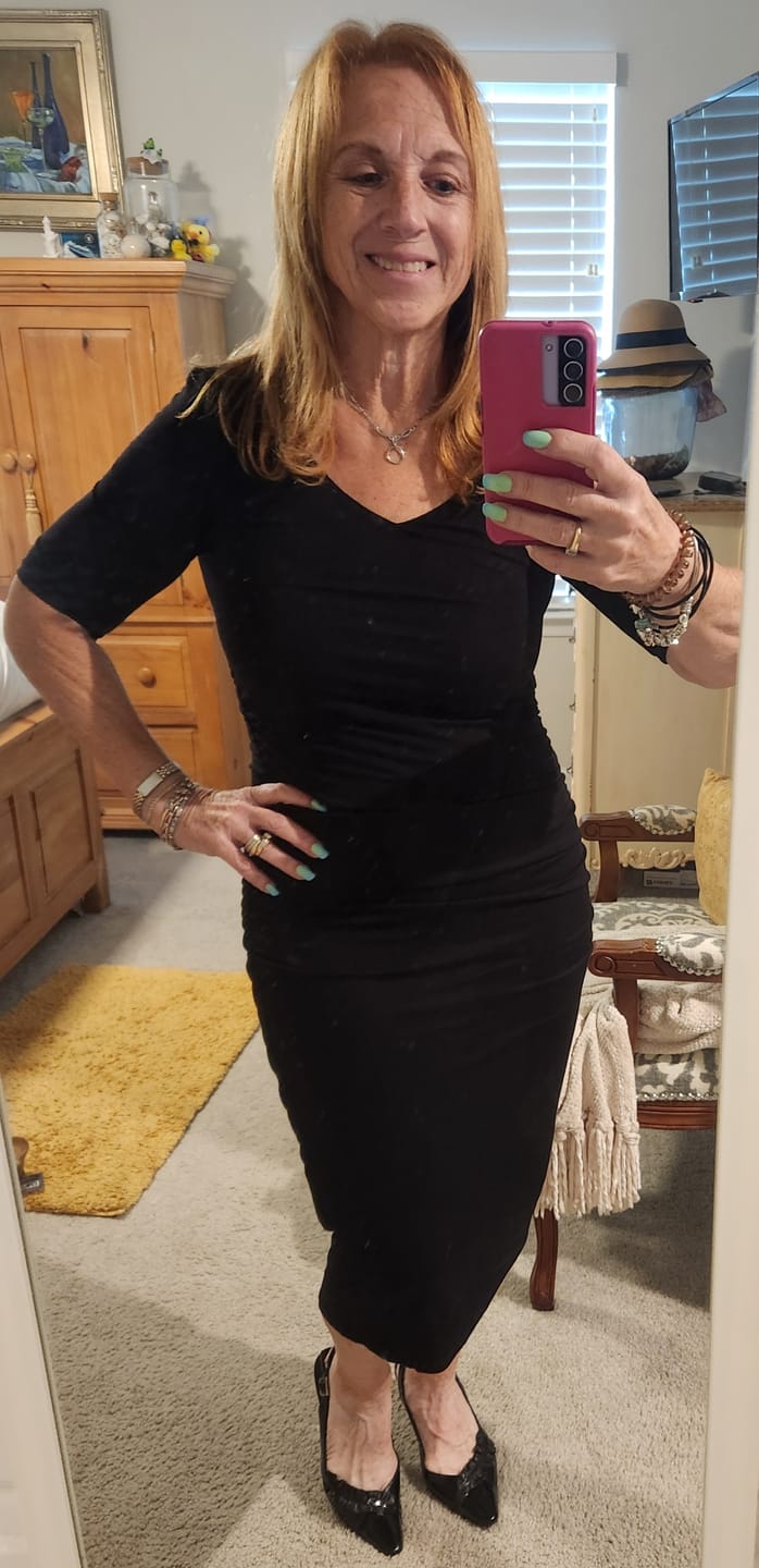Customer photo review of Brigitte Brianna Lounge Dress