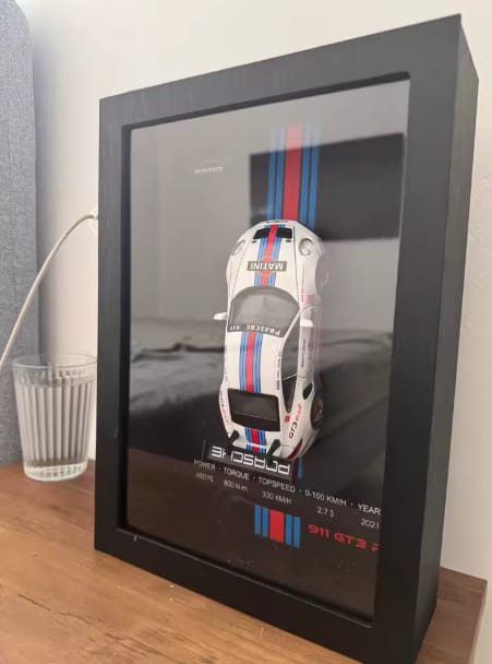 Customer photo review of 3D-Auto-Rahmenkunst