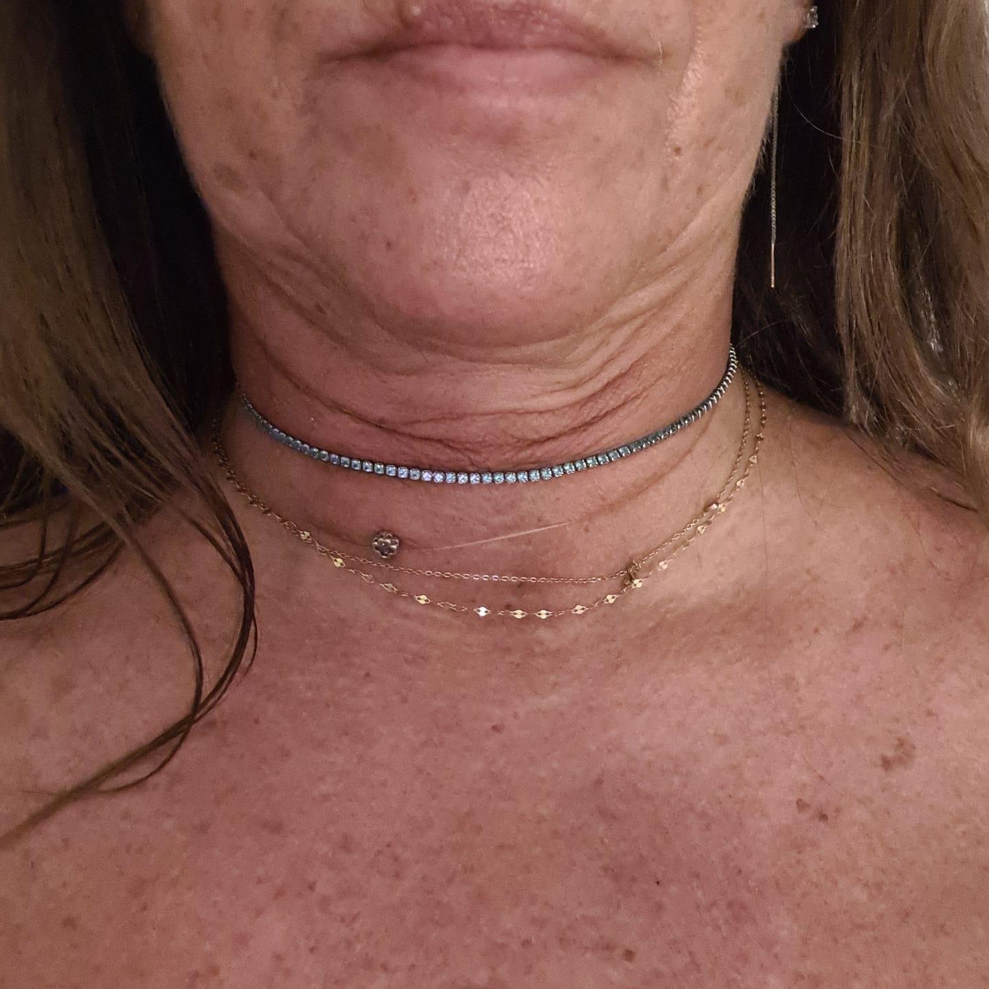 Customer photo review of Collana Mini Tennis Choker Colorata