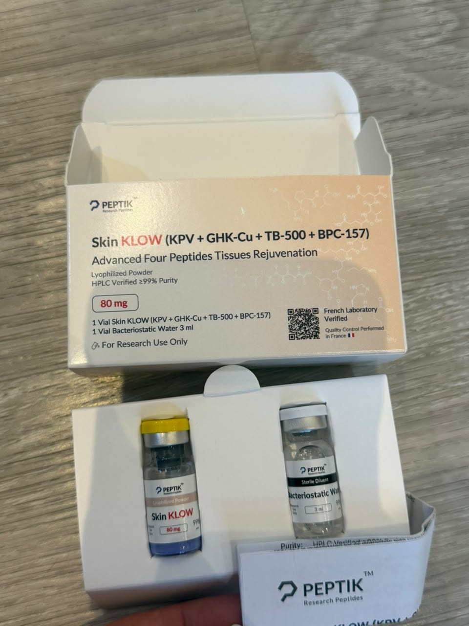 Customer photo review of Skin KLOW 80mg Vial