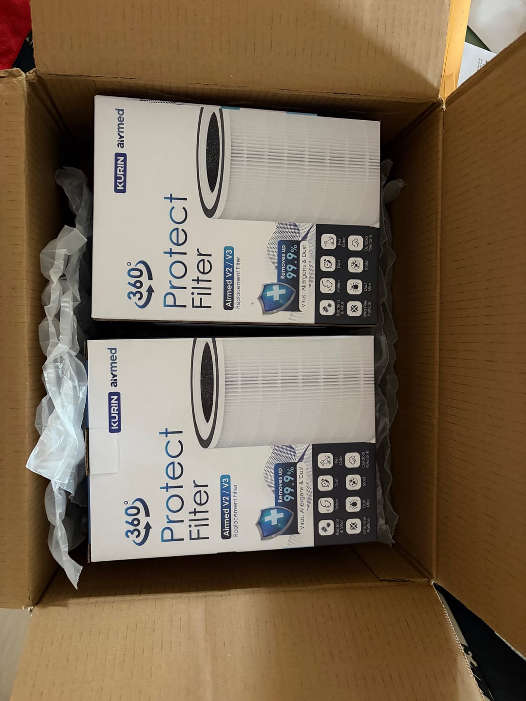 Customer photo review of Kurin Airmed™ V2/ V3 Filter Replacement
