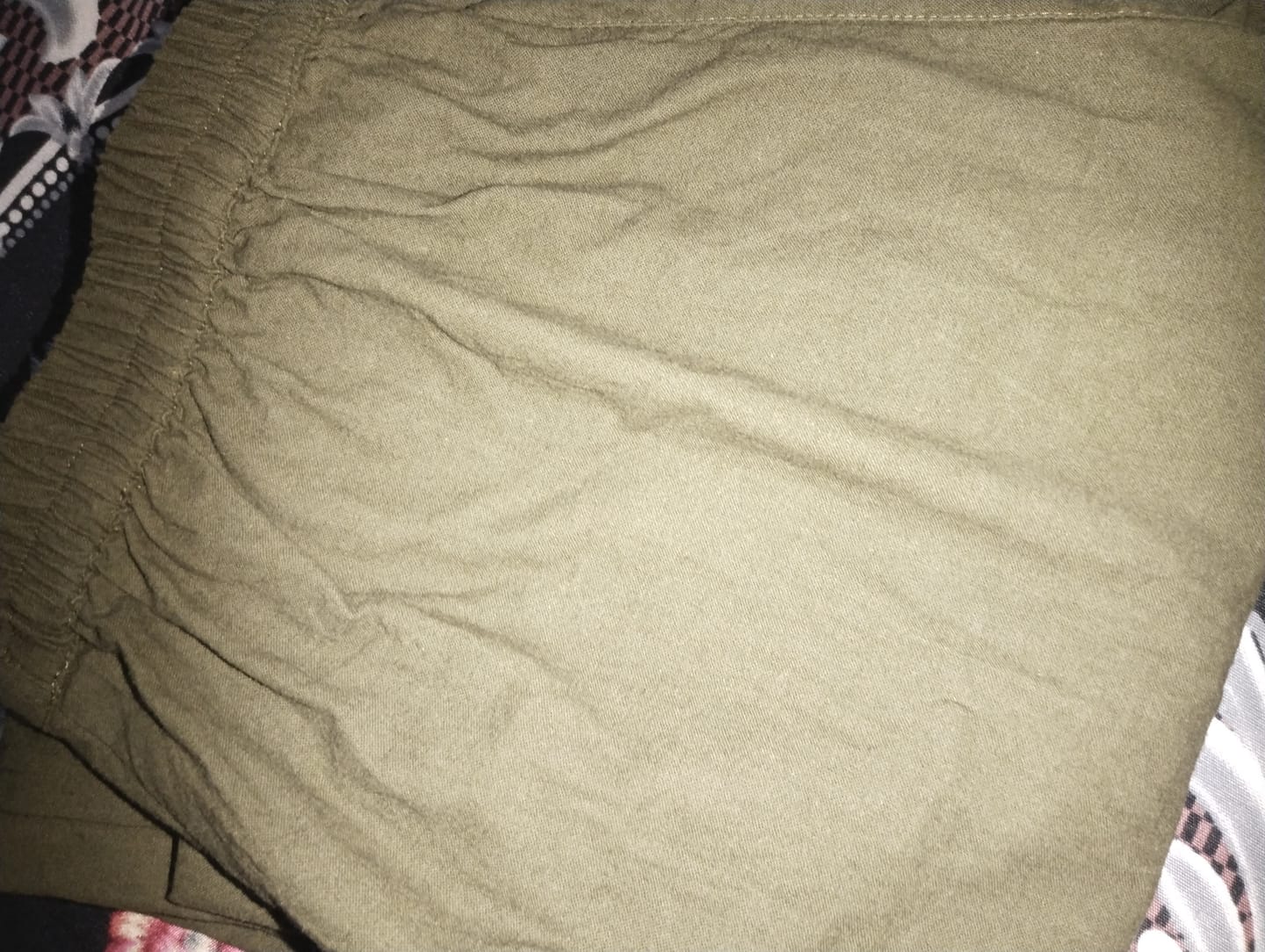 Customer photo review of Women Olive Green Cotton Pant