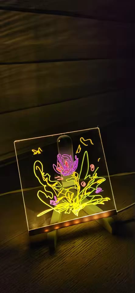 Customer photo review of Planche à Dessin Lumineuse LED Effaçable avec Support USB