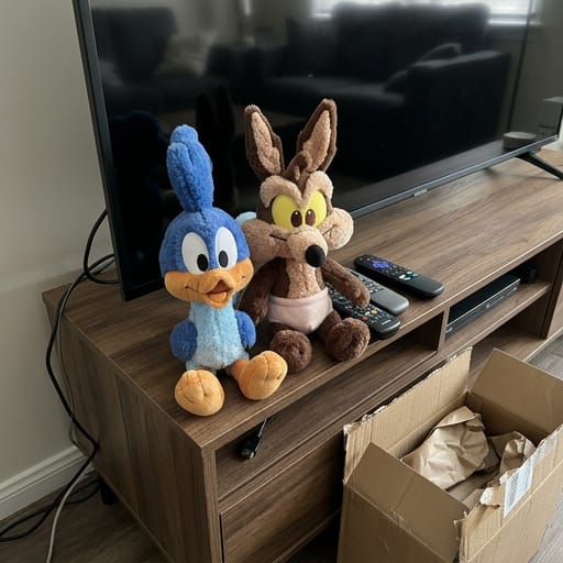 Customer photo review of Peluche que corre al agitarlo
