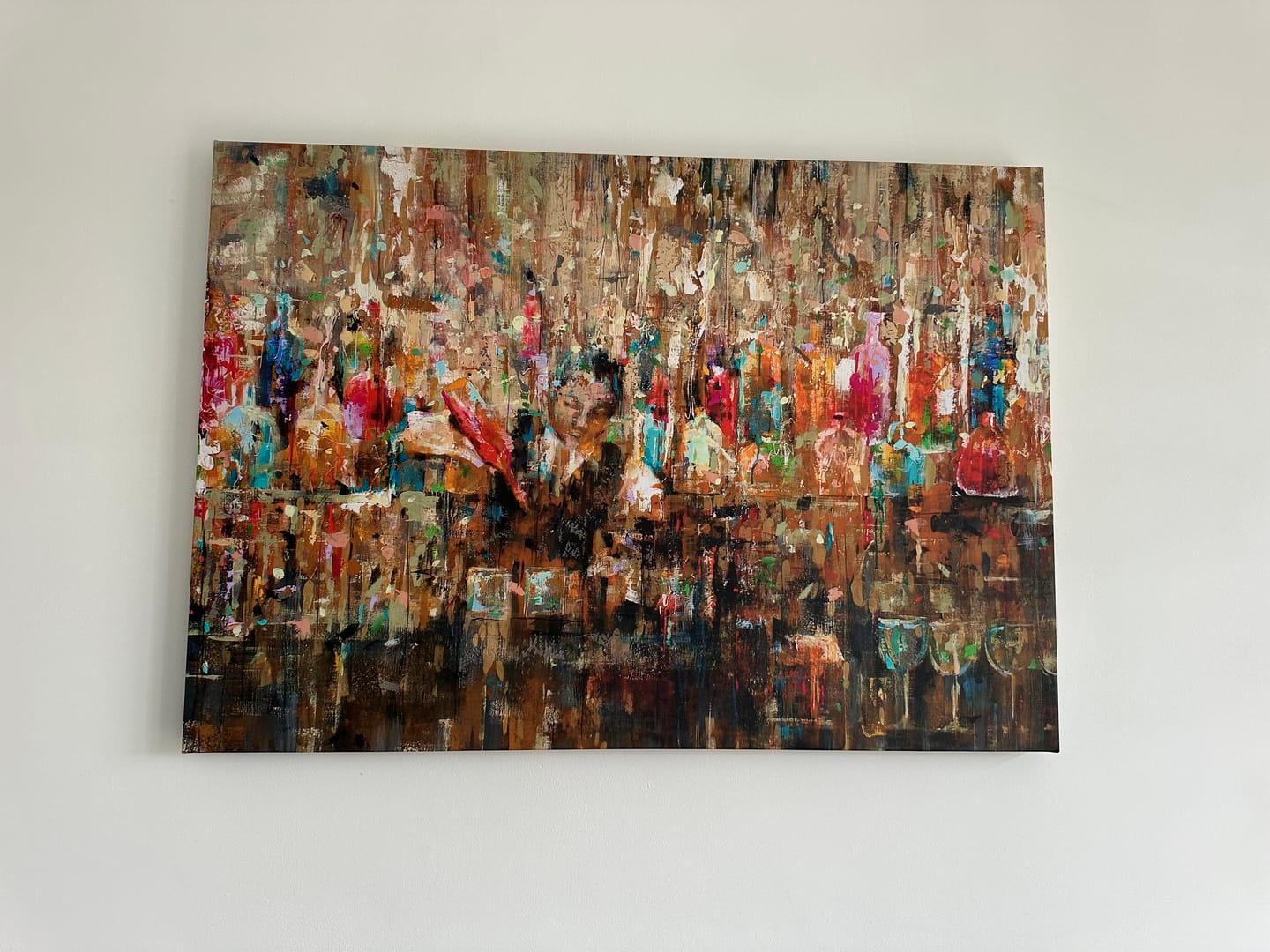 Customer photo review of Cocktail Bar Canvas Print