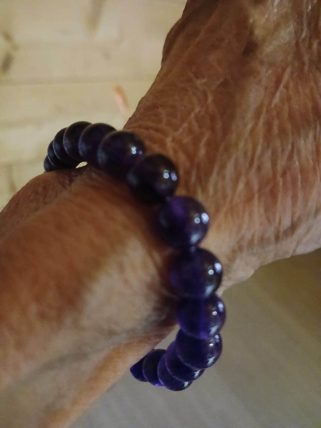 Customer photo review of Bracelet en améthyste 8mm
