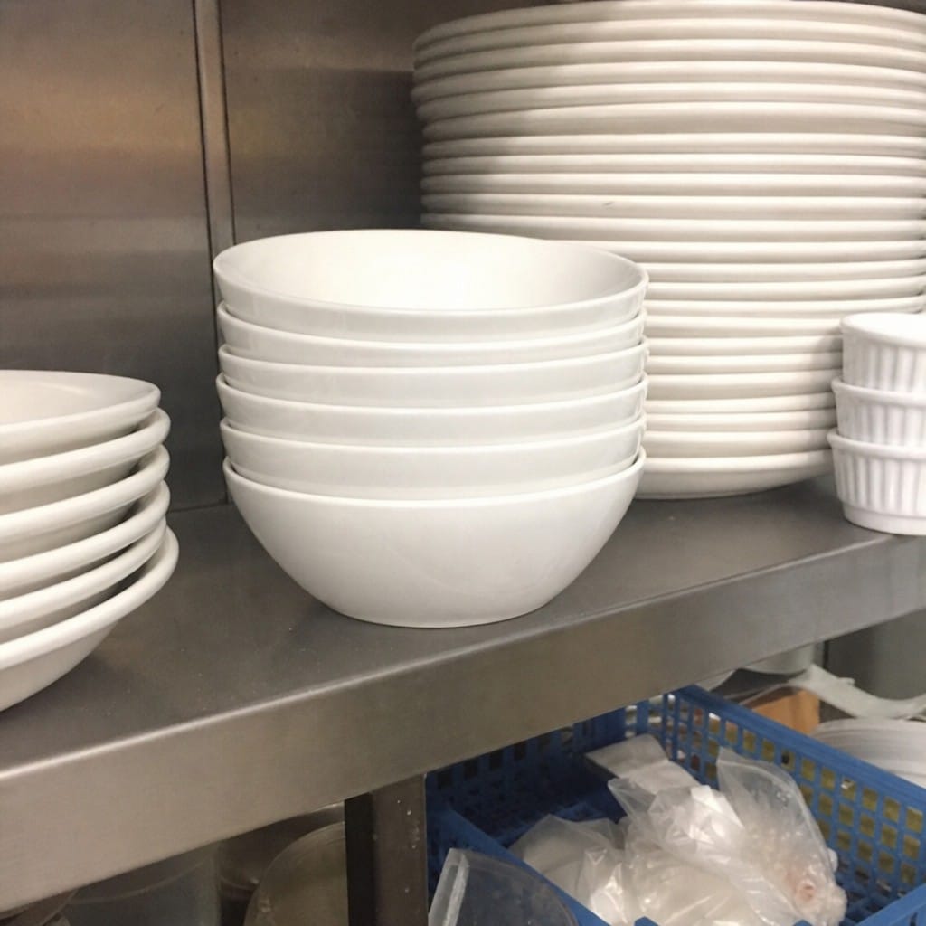 Customer photo review of Oatmeal Bowls 150mm Porcelain for Catering Industry (Pack of 24)
