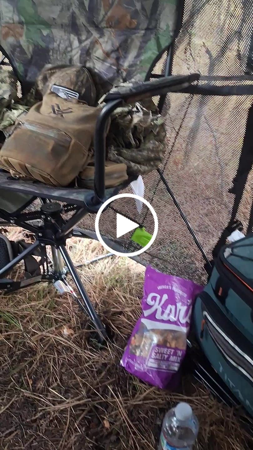 Customer video review of VisTall 360 See-Through Ground Blind | 75-Inch 3 Person Pop Up Deer Blind with No-Trip Door | Portable Camo Hunting Blind with Blackout Curtain for Whitetail Deer Hunting