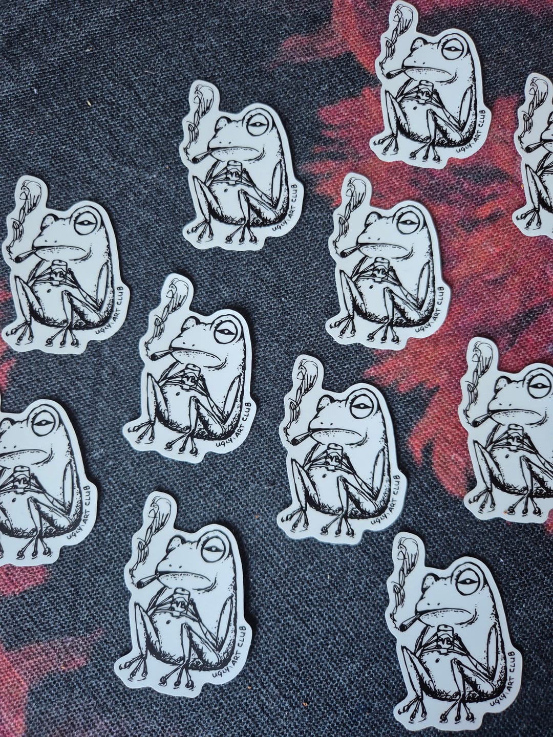 Customer photo review of Custom Die Cut Stickers - Premium Laminated White Vinyl