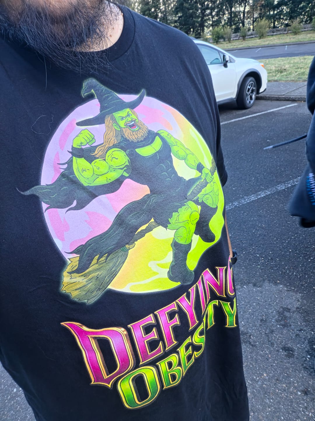 Customer photo review of Defying Obesity T-Shirt