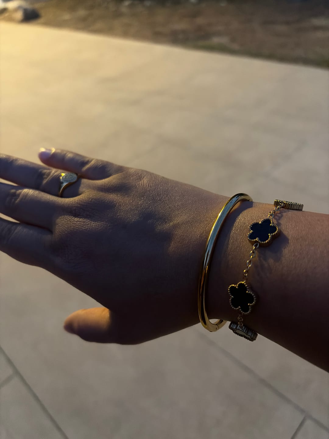 Customer photo review of Eli Gold Bangle
