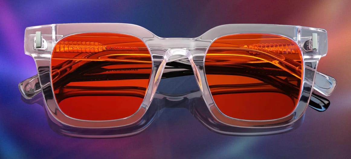Customer photo review of The Aston Clear Blue Light blockers 2.0