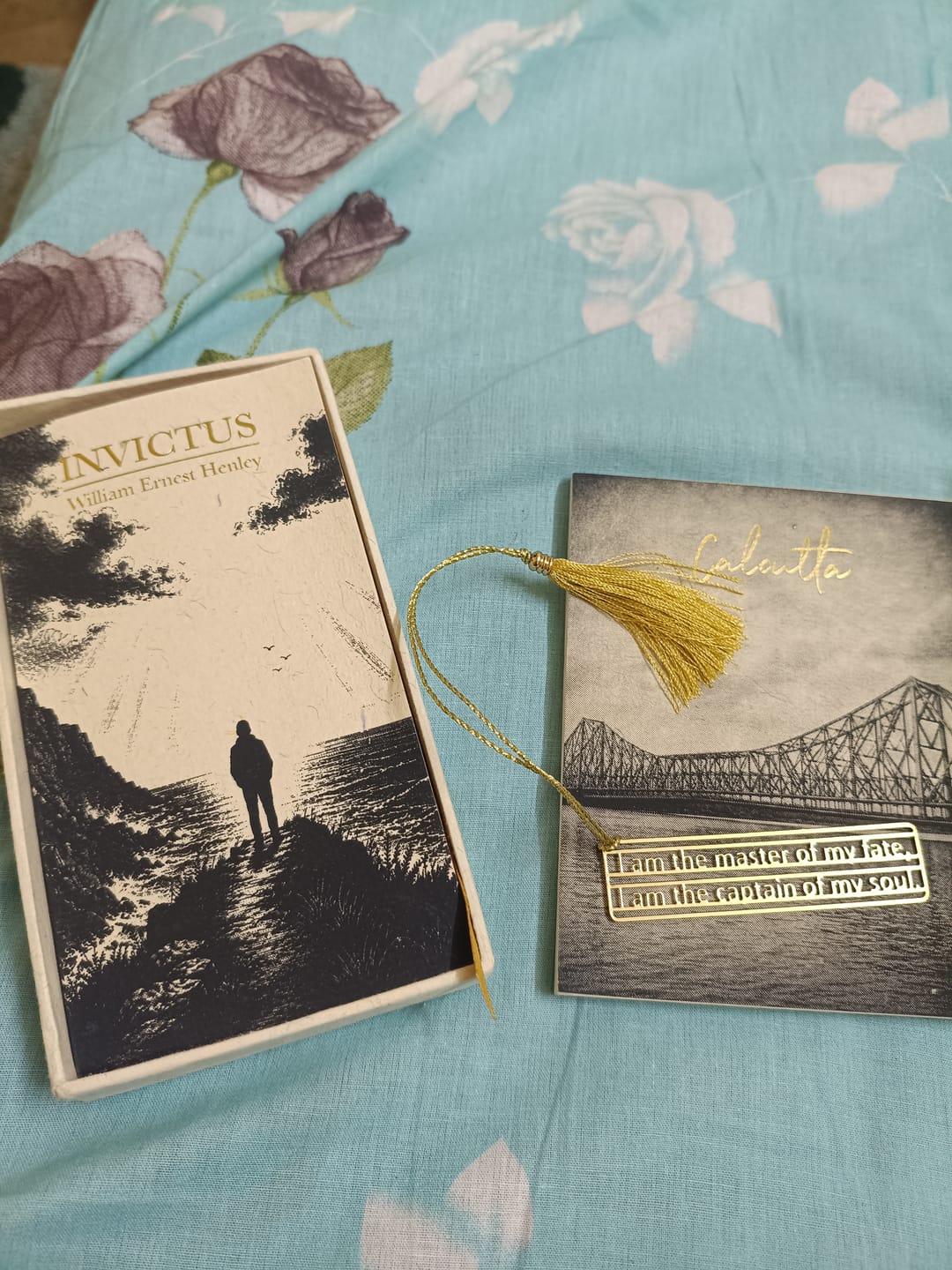Customer photo review of Invictus - Brass Bookmark - Poem Collection