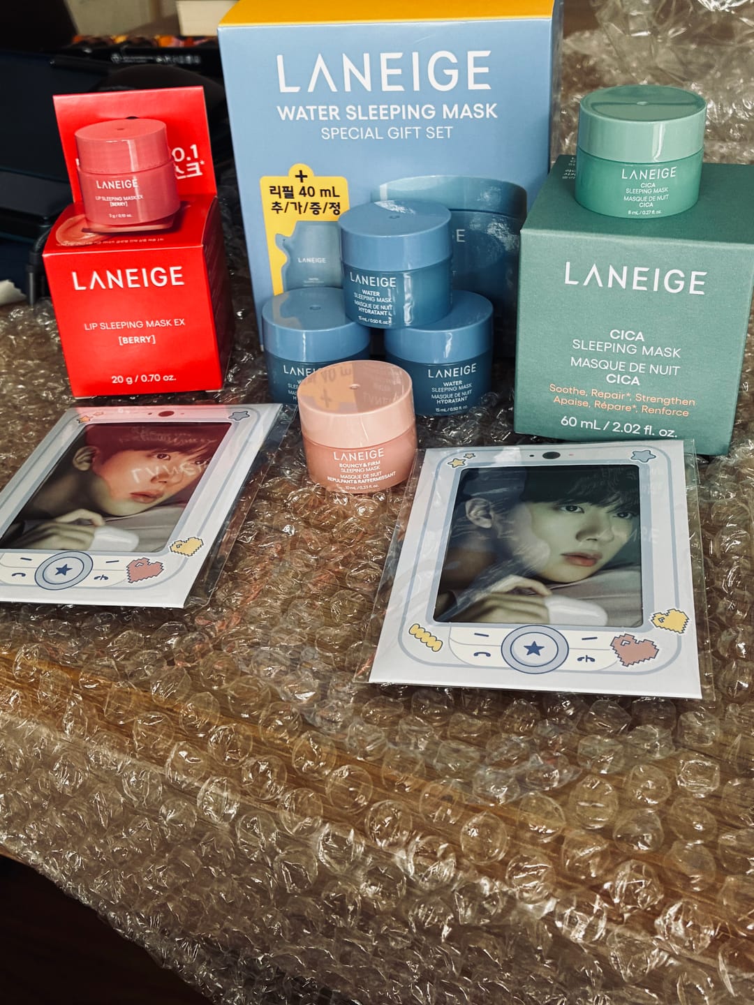 Customer photo review of [BTS JIN PICK] LANEIGE LIP SLEEPING MASK 20g