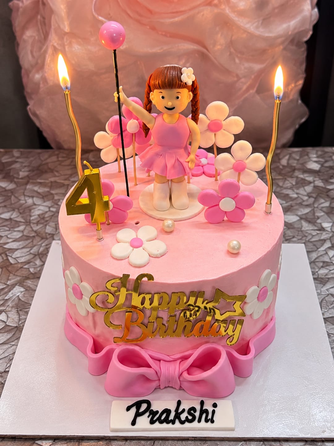 Customer photo review of Floral Girl Cake
