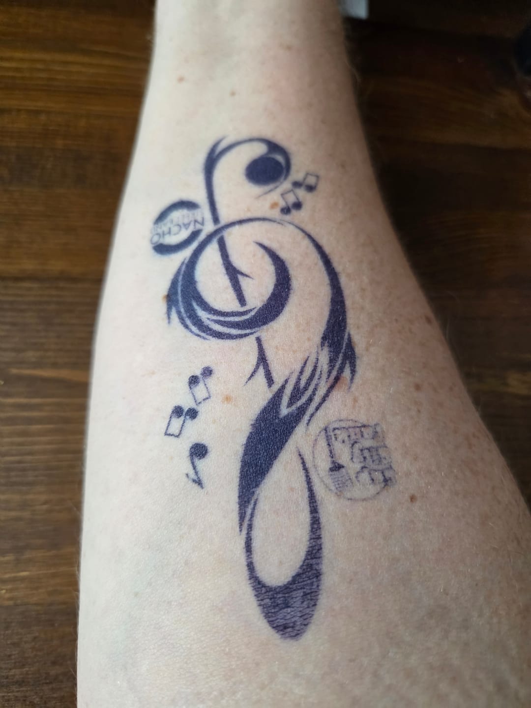 Customer photo review of Small Custom Semi-Permanent Tattoo