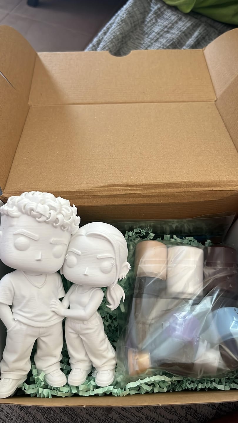 Customer photo review of Kişiye Özel Çift Pofi Pop Boyama Seti