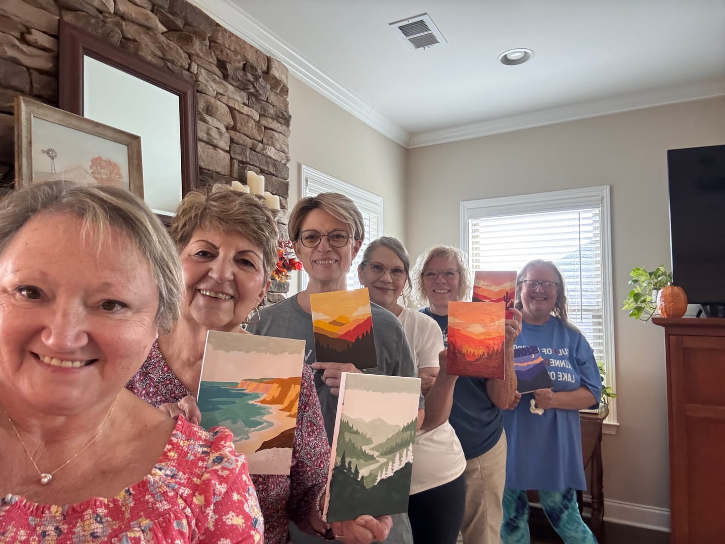Customer photo review of 6 Mini Paintings - Gorgeous Landscapes Set