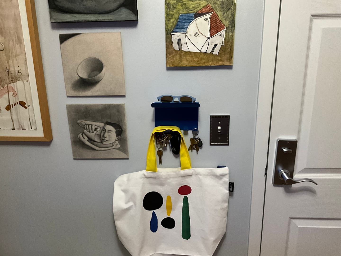 Customer photo review of Modern Metal Key Hanger – Steel Construction
