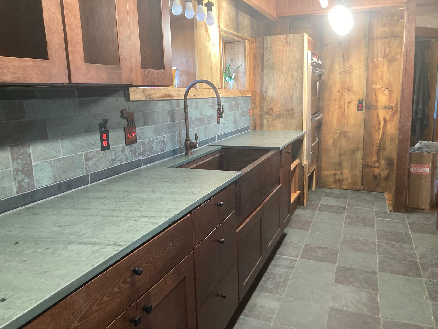 Customer photo review of Waterstone Traditional Extended Reach PLP Pulldown Faucet - 5500