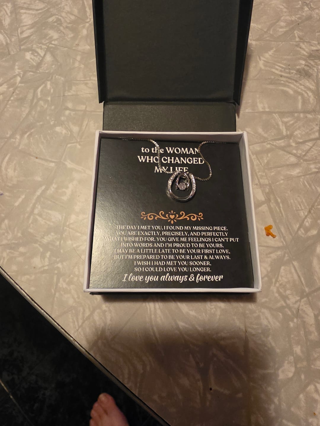Customer photo review of To The Woman Who Changed My Life - Beautiful Gift Set - SS62V2