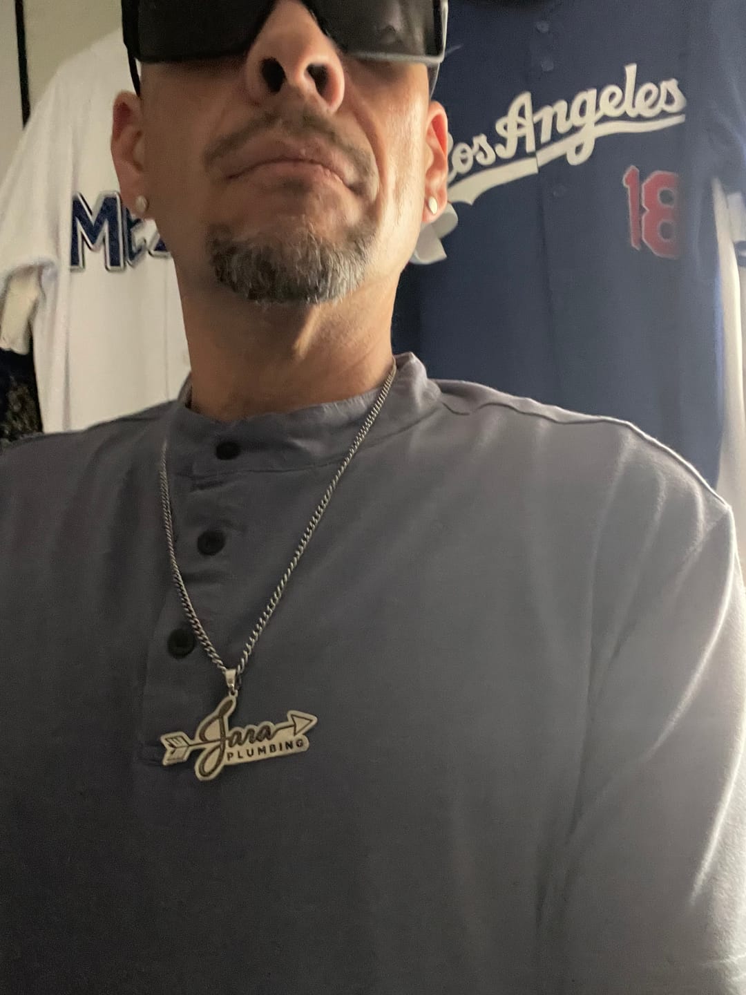 Customer photo review of Custom Logo Engraved Photo Pendant Necklace