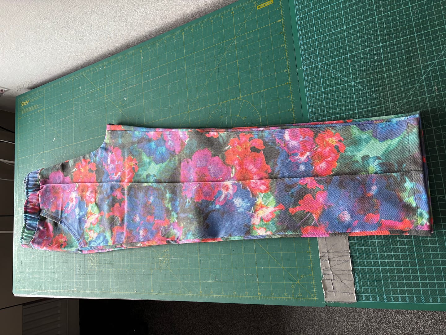 Customer photo review of Radiant Petals Stretch Denim Fabric