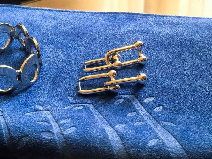 Customer photo review of T HardWear Link Earrings