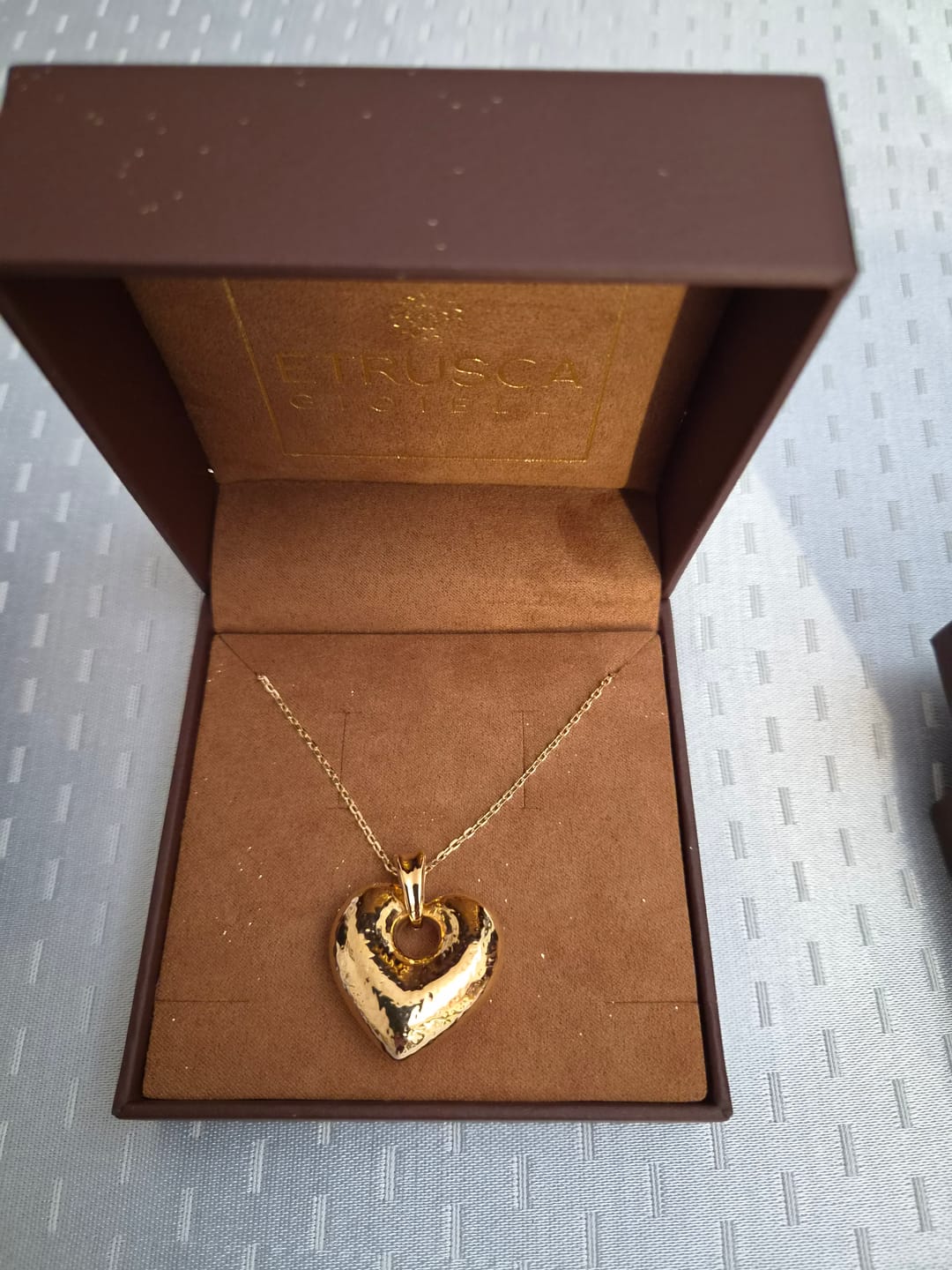 Customer photo review of Collana Catena Forzatina con Pendente Cuore Martellato