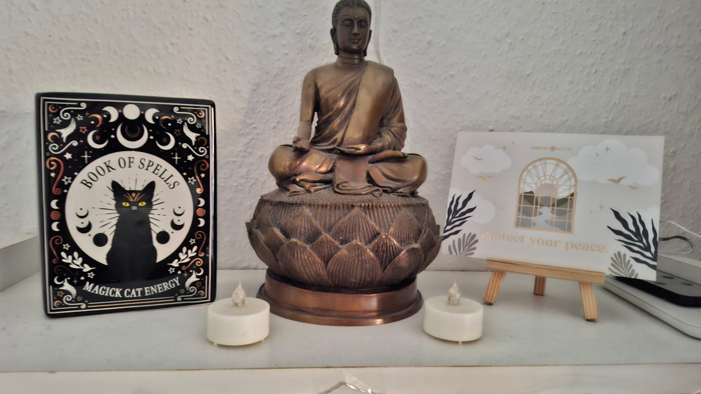 Customer photo review of Schwarze Katze Buch Vase – Witchy Blumenvase für Katzenliebhaber