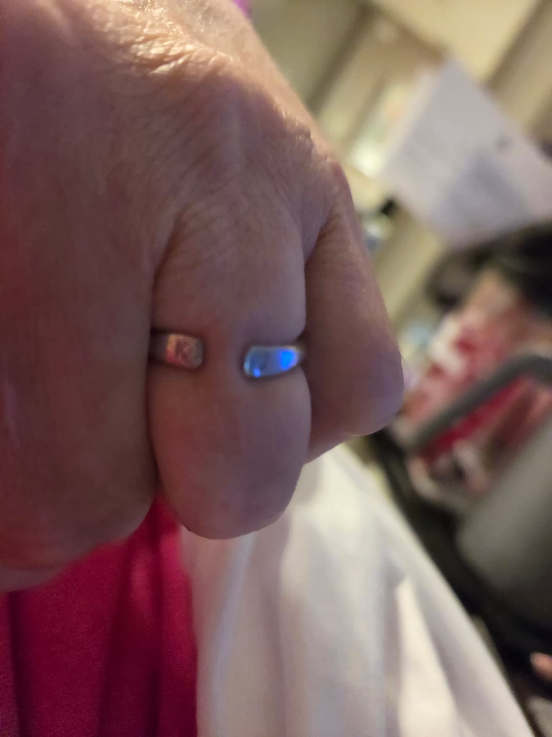 Customer photo review of Double Initial Ring