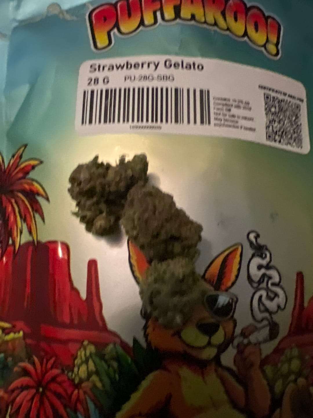 Customer photo review of Puffaroo - Strawberry Gelato - 28 Grams - Hybrid