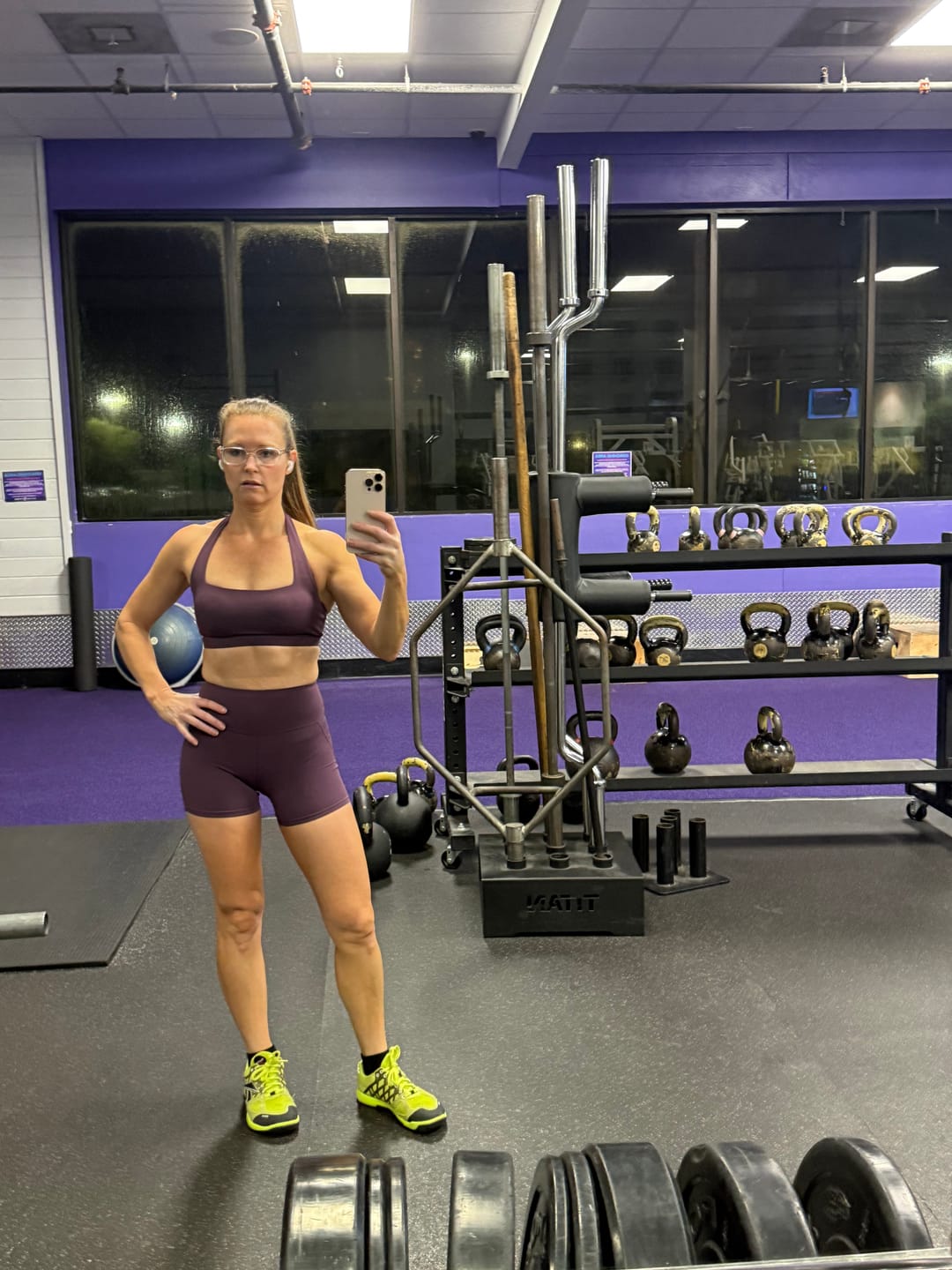 Customer photo review of The Bold Halter Sports Bra Shorts 2-Piece Set