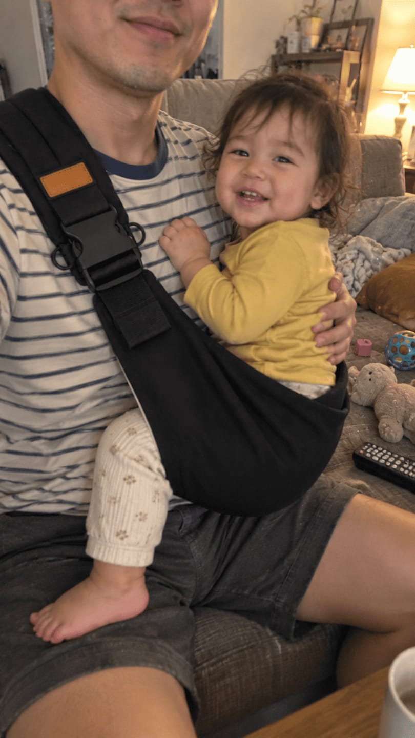 Customer photo review of Portabebé Compacto Ajustable