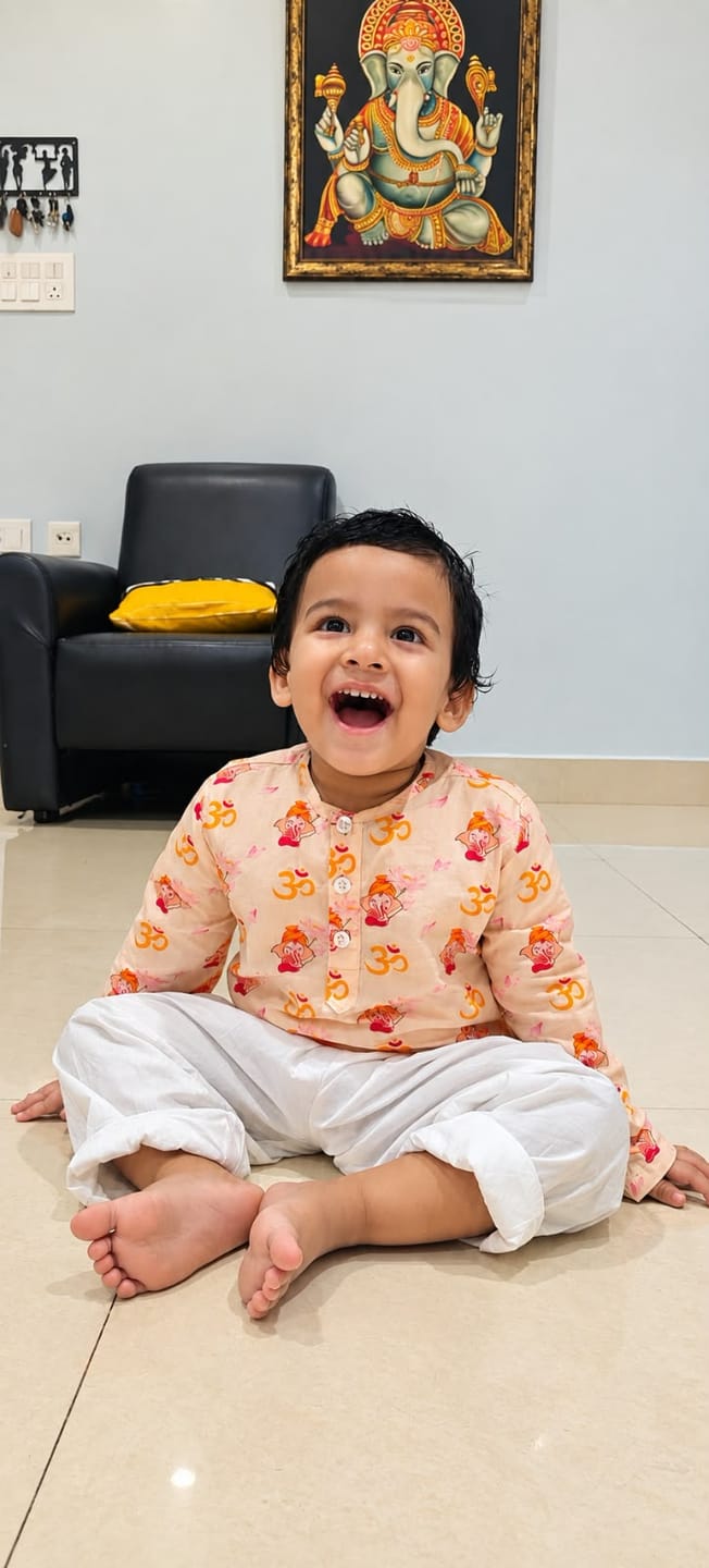 Customer photo review of Om Ganesha Kurta Pajama