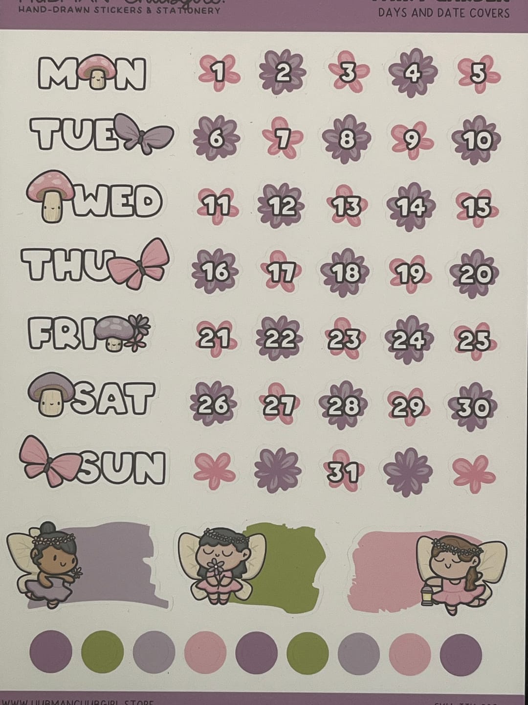 Customer photo review of Fairy Garden Days and Date Covers