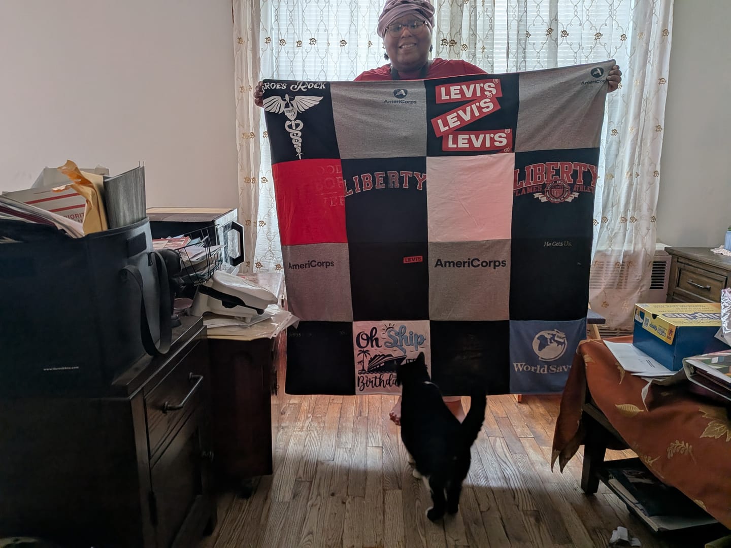 Customer photo review of Project Repat T-Shirt Quilt