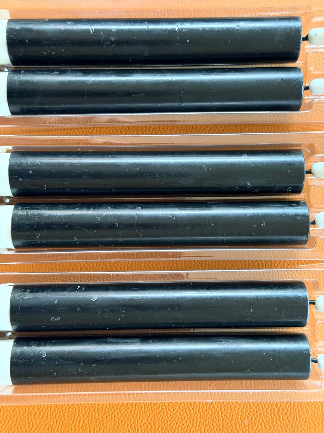 Customer photo review of LED Kronelys 2 stk, Ø 2 x 15 cm Sort