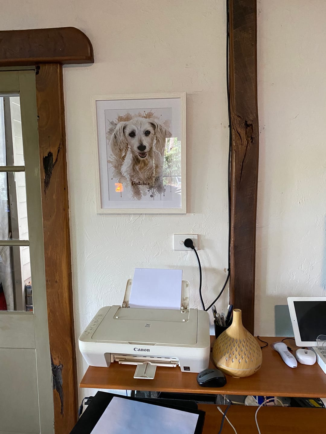 Customer photo review of Personalised Poster - Watercolour Realistic Portrait