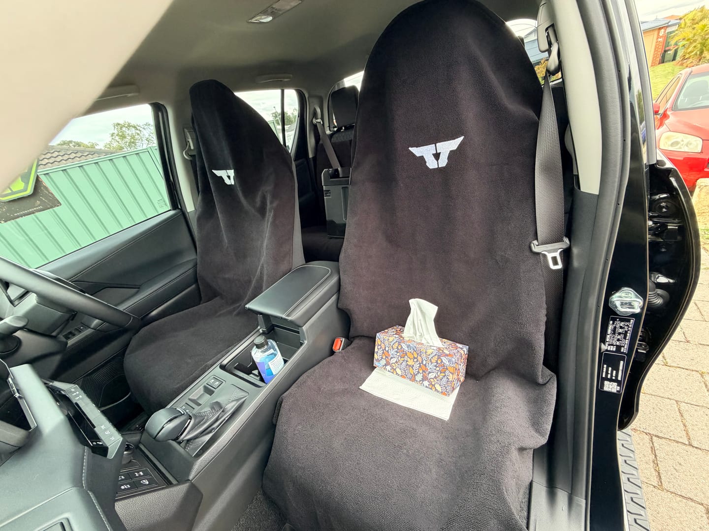 Customer photo review of Waterproof Car Towel Seat Cover
