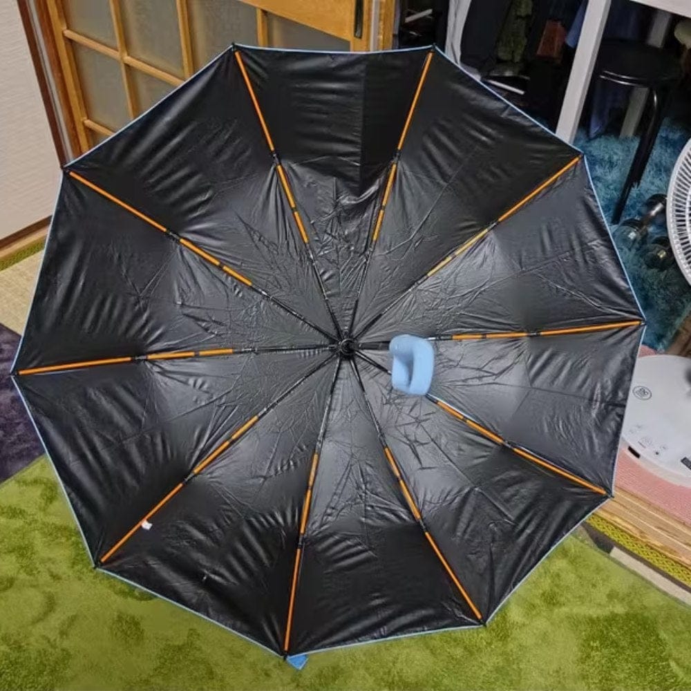 Customer photo review of RainGuard™ – Le parapluie compact qui vous protège en un geste